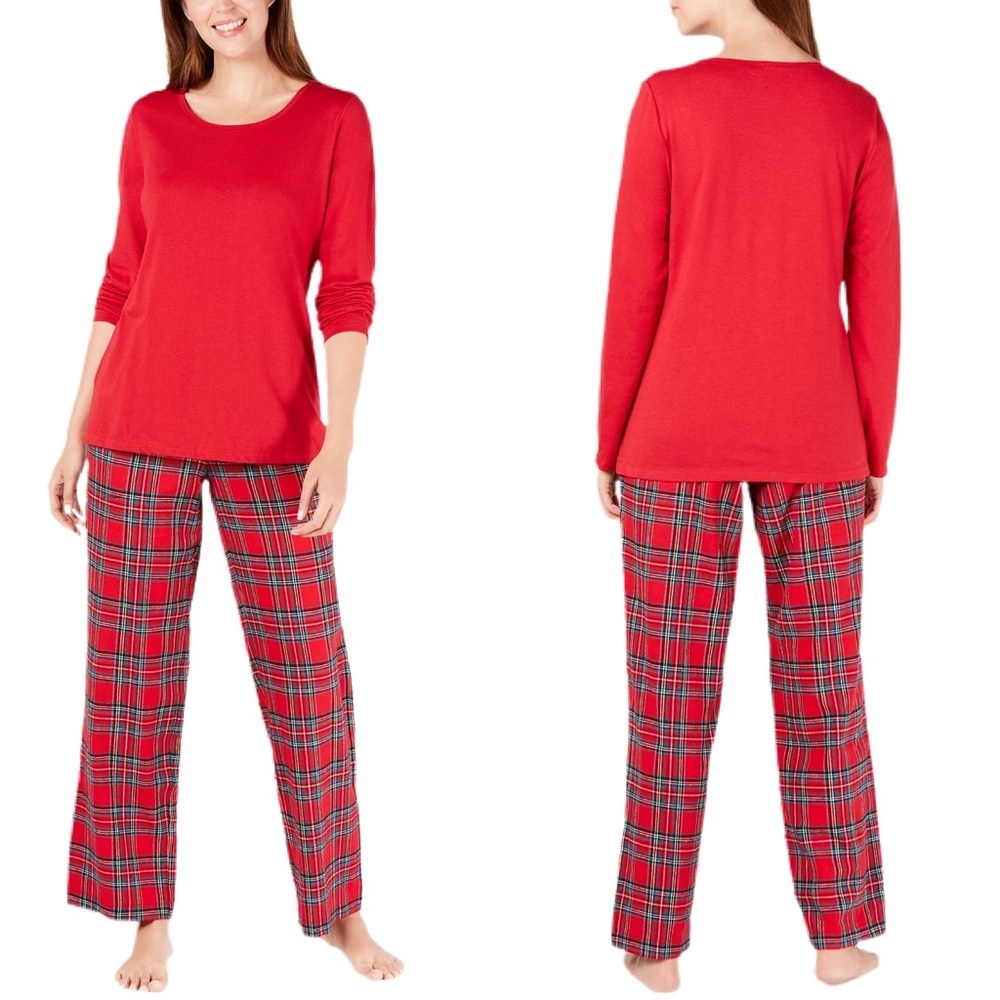 Family Matching PJ's Women's Plaid Pajama Set NWT!